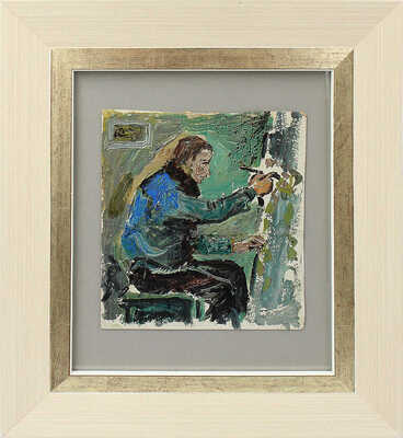 Малютин Сергей Васильевич. Портрет художника за работой 